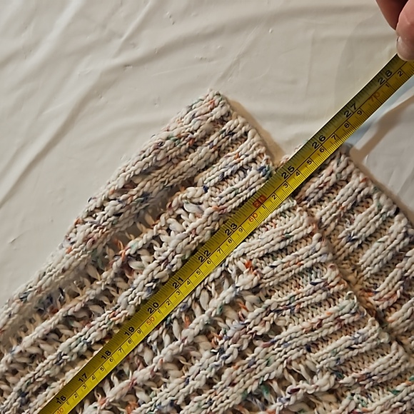 American Eagle Outfitters women's LG crochet cable knit sprinkles color sweater - Picture 6 of 9